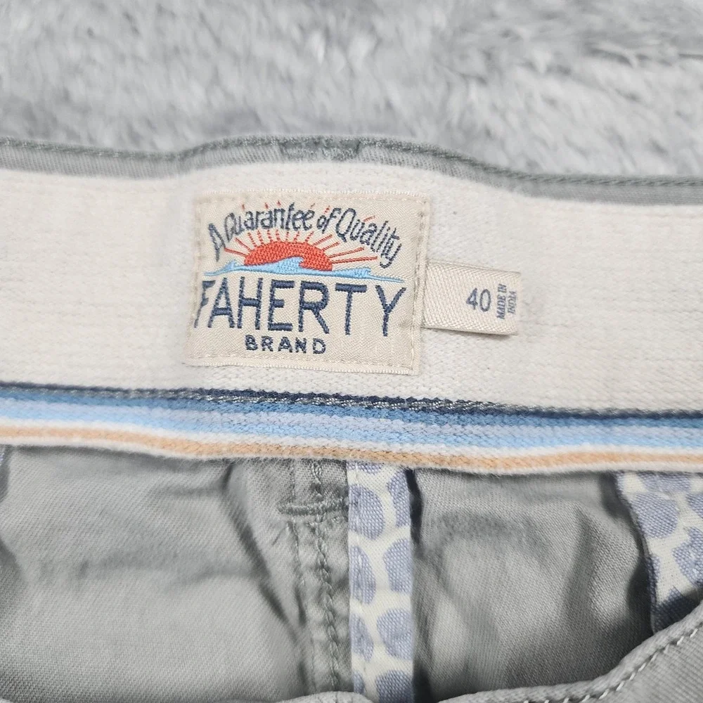 Faherty Shorts Mens 40 Gray‎ 9